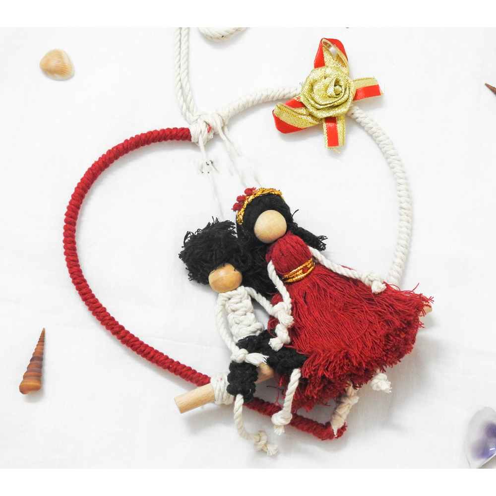 Macrame Couple Doll