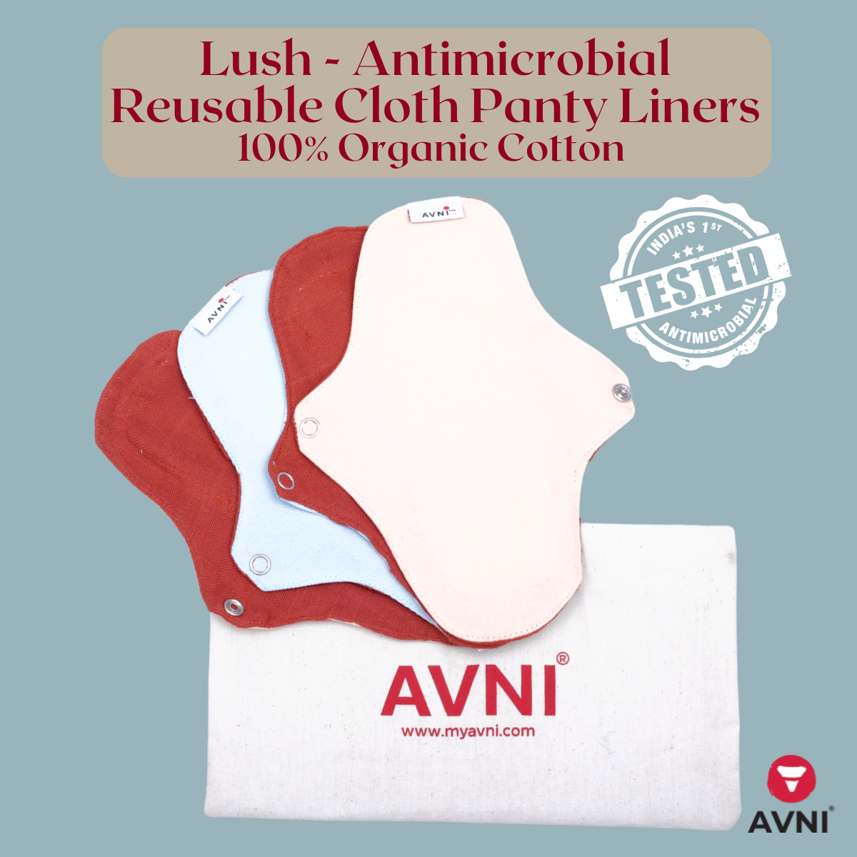 Organic Cotton Washable Panty Liner