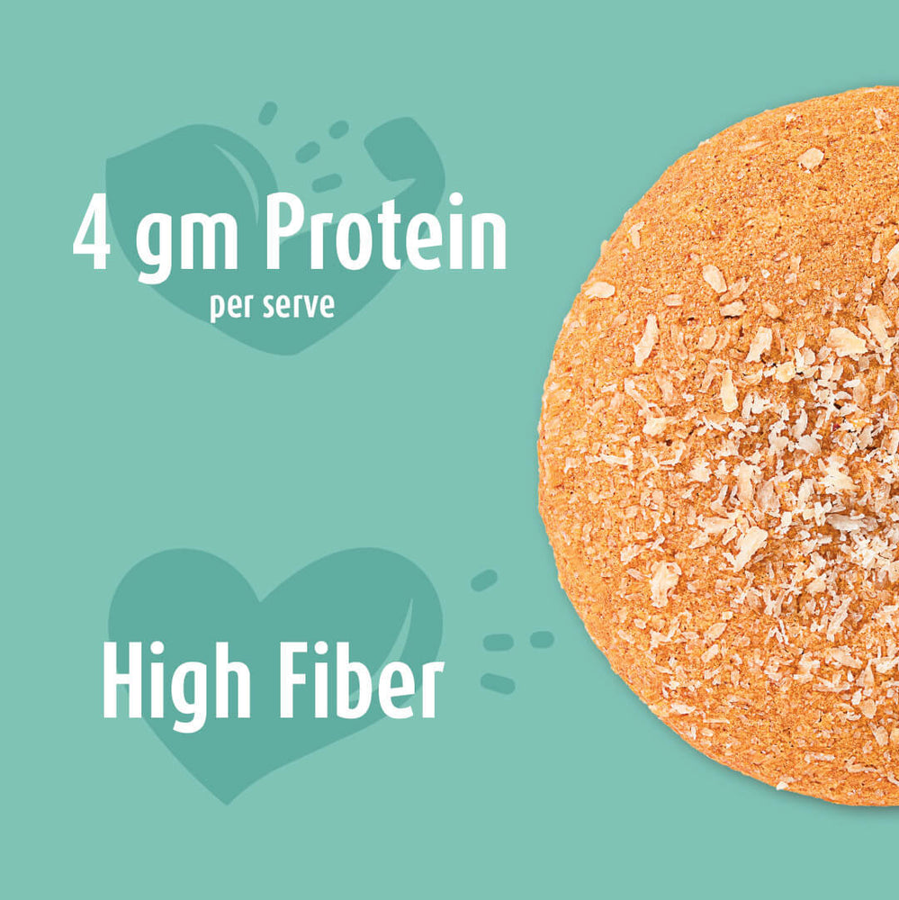 
                  
                    Gladful Coconut Protein Cookies (80g x 4, Pack of 4)
                  
                