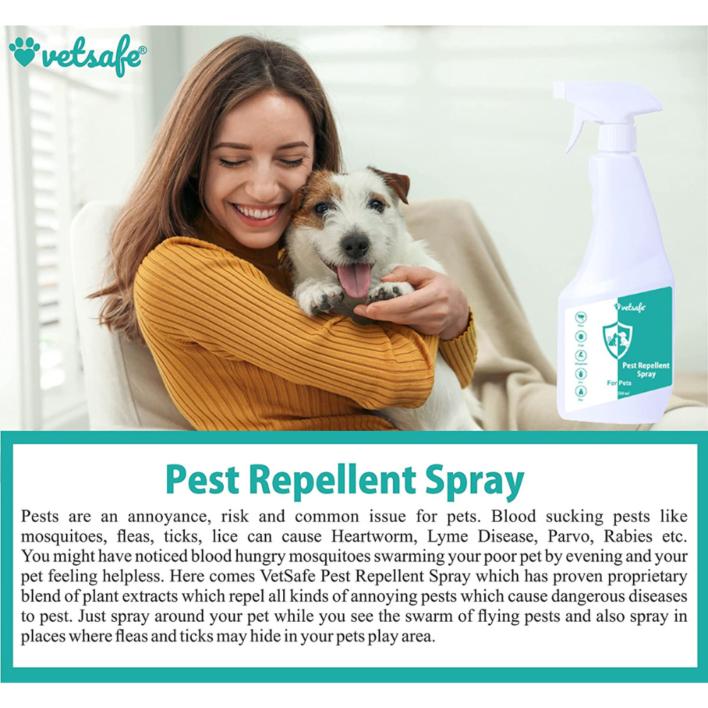 VetSafe Pest Repellent Spray for Pets (500ml)