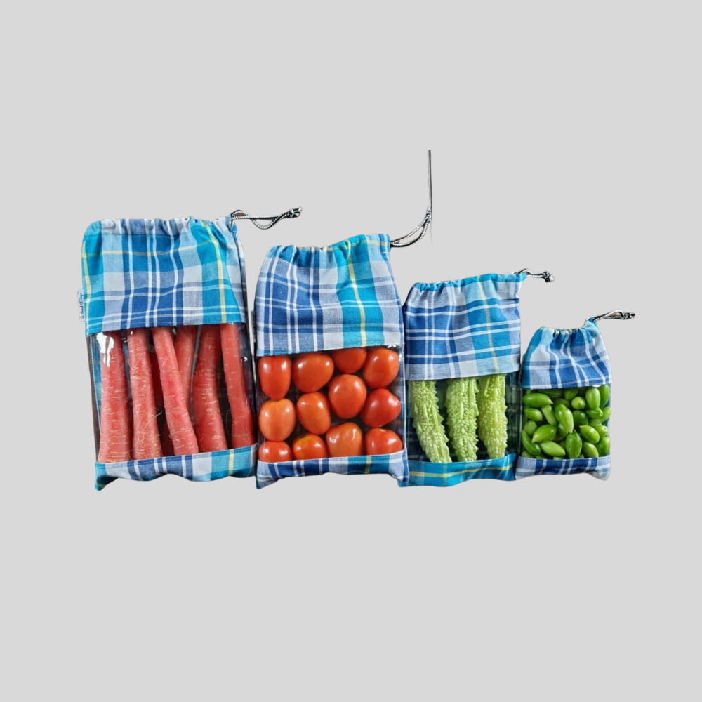 Fresh O Bags Vegetable Bags (Set of 4)