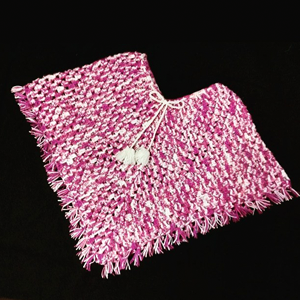 Pink Crochet Shrug