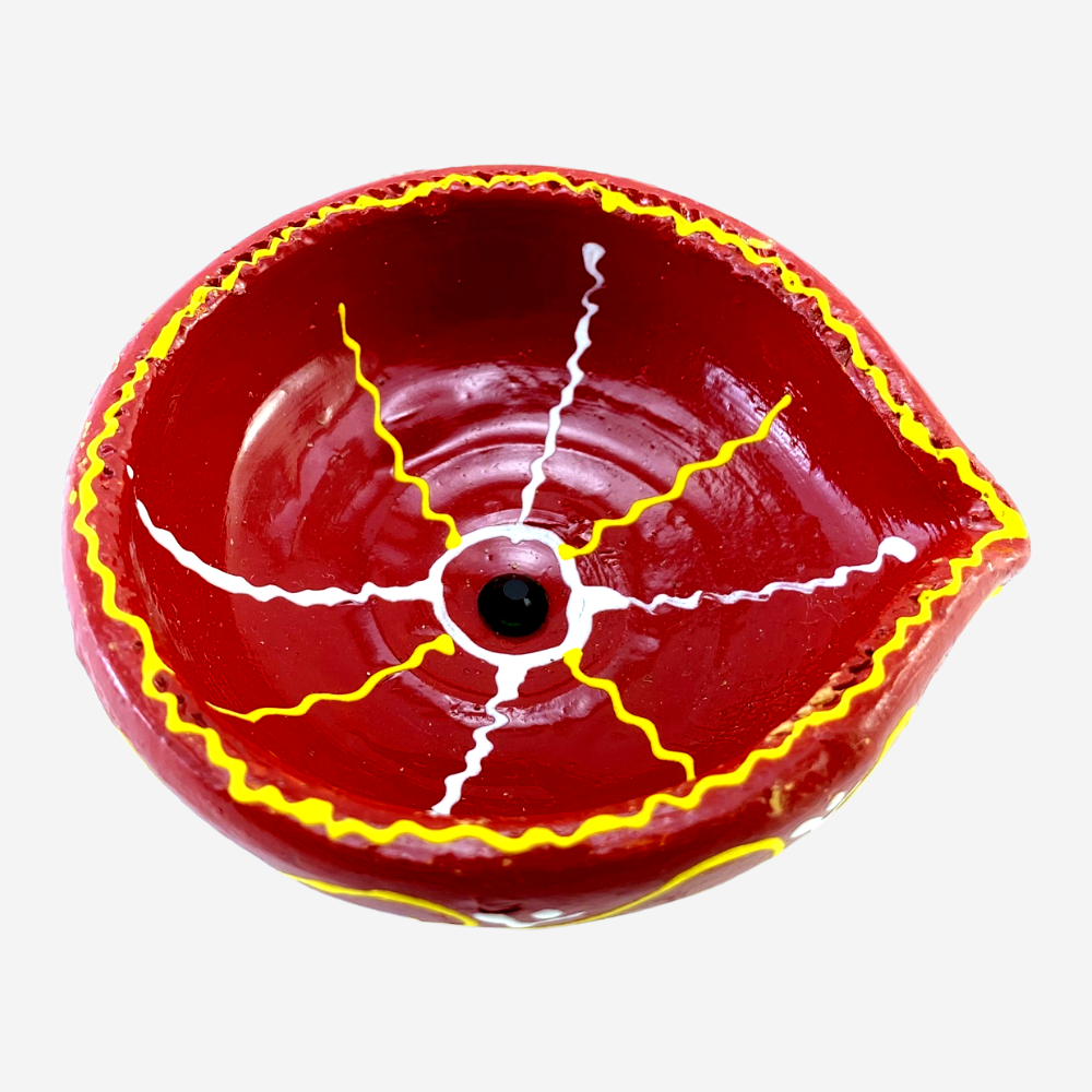 Handmade Clay Diya Urban Style (Set of 6)