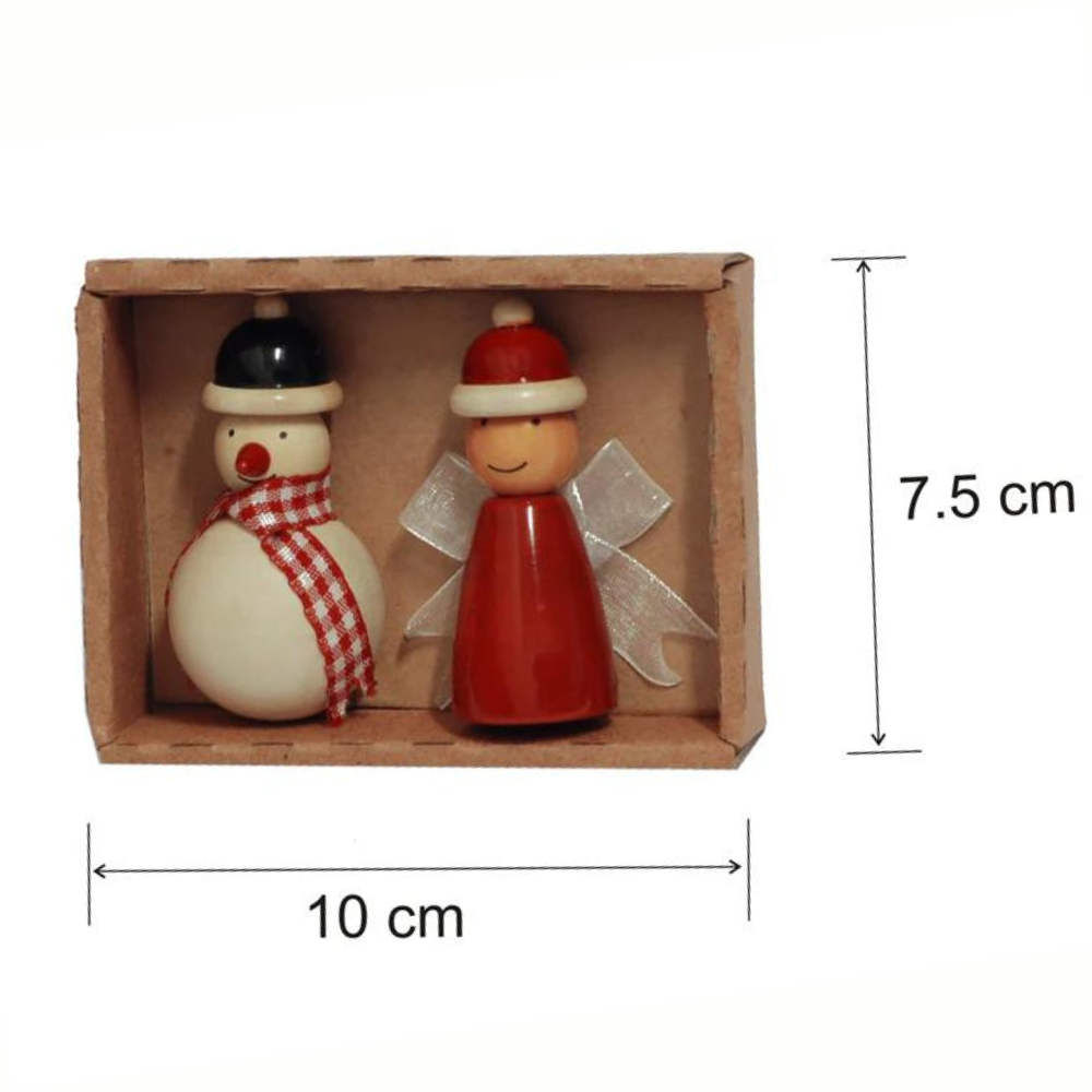 Fairkraft Creations Handmade Snowman & Fairy Fridge Magnets (Set of 2)