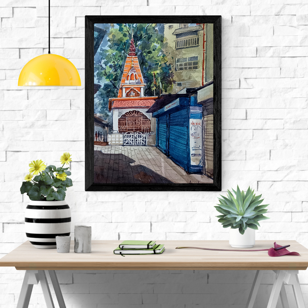 Temple Town Painting