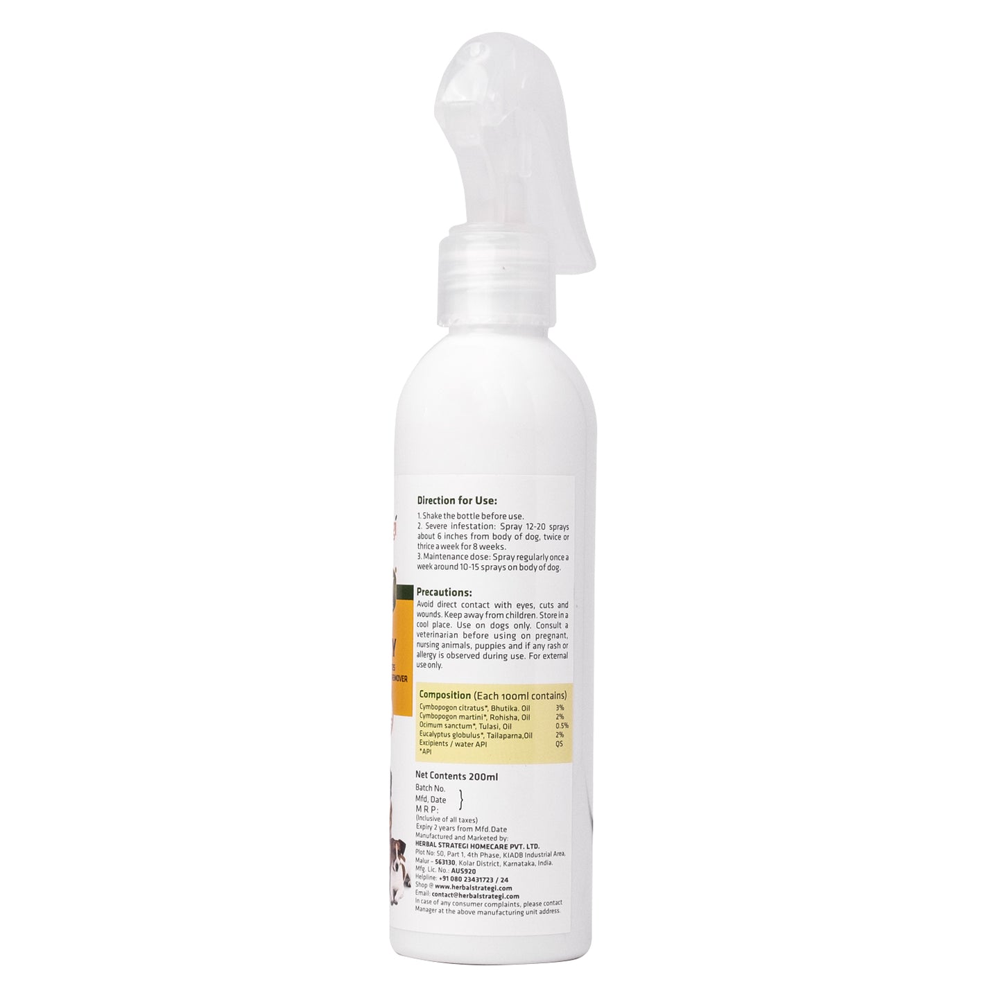 Herbal Strategi Dog Spray (200ml)