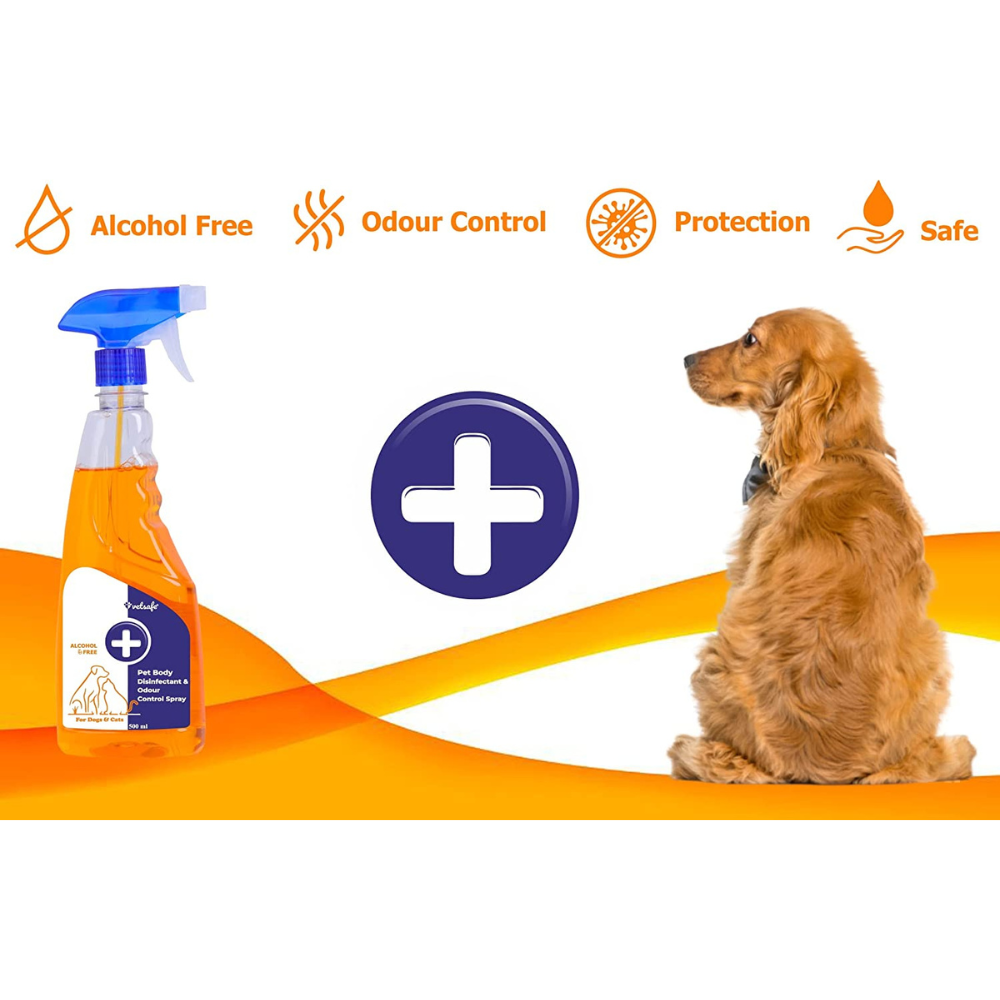 VetSafe Pet Body Disinfectant and Odour Control Spray (500ml)