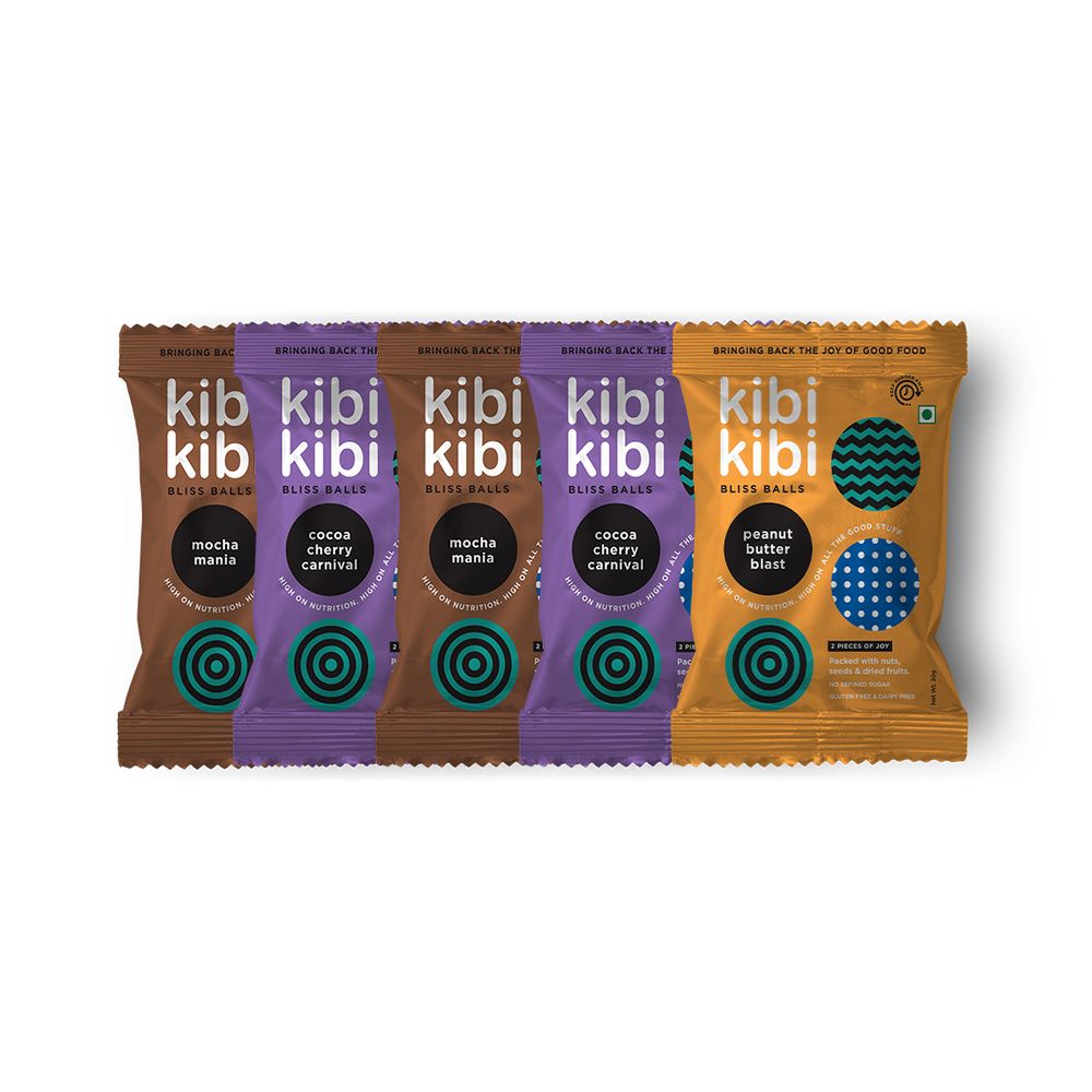 Kibi Kibi Bliss Balls Intense Box (Energy Balls) - Pack of 5
