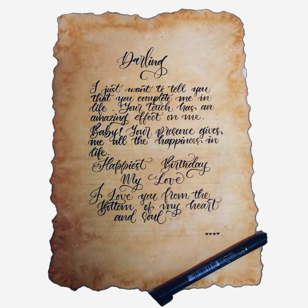 Love Letter in Calligraphy