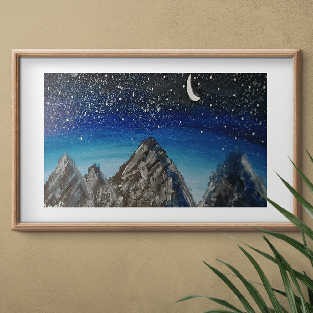 Night Sky Acrylic Painting