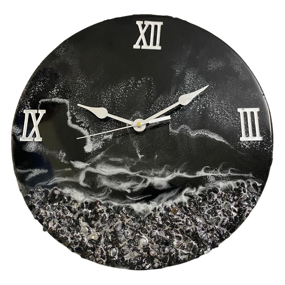 Wavy Blackout Wall Clock