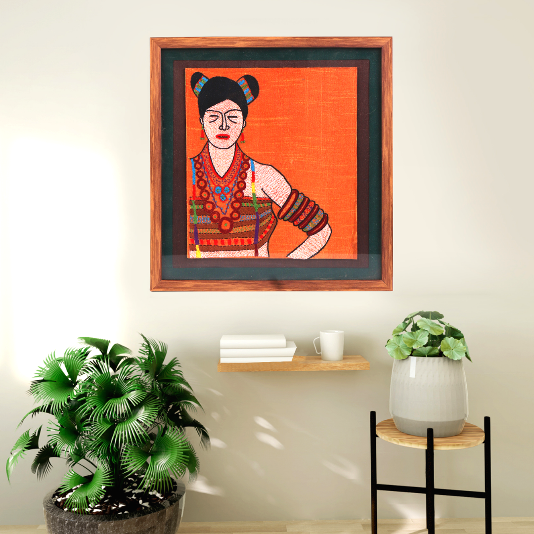 Indha Khasi Woman Wall Decor