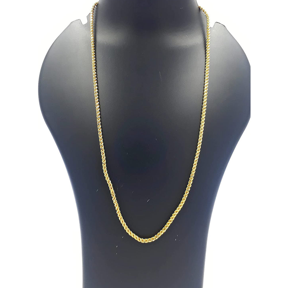 Traditional Plain Thali Saradu Shining Gold Color Chain