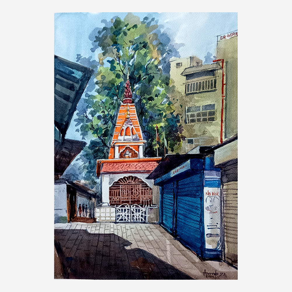 Temple Town Painting