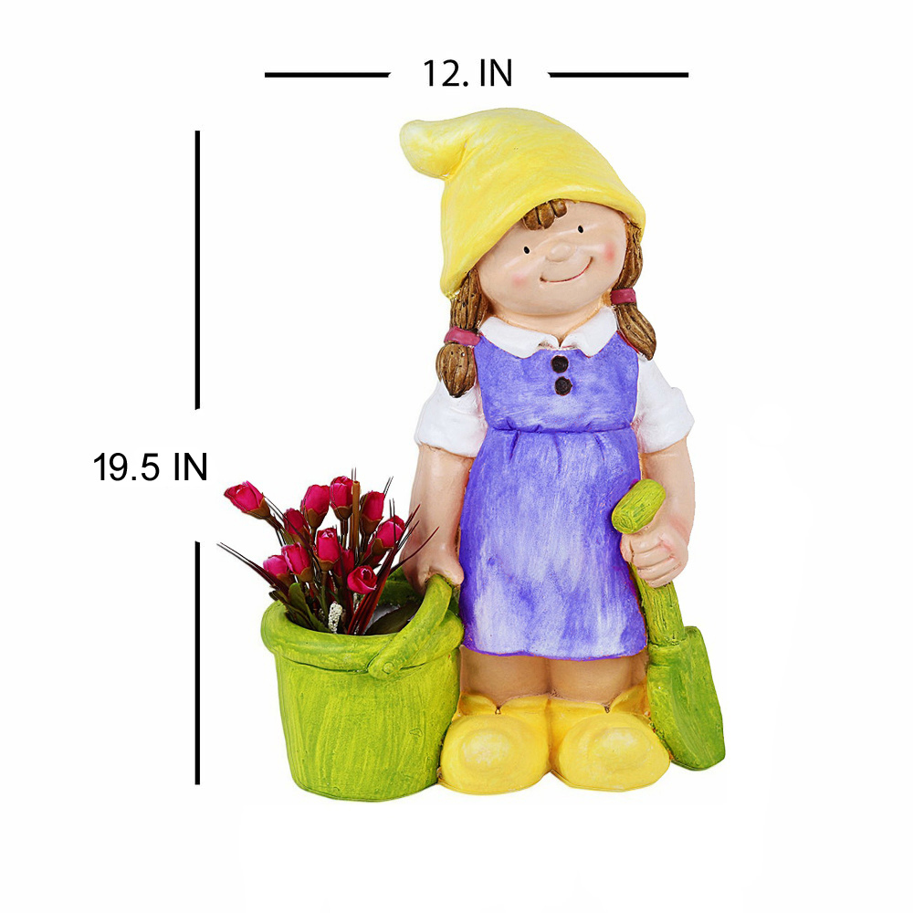 Girl with Bucket and Spade Planter