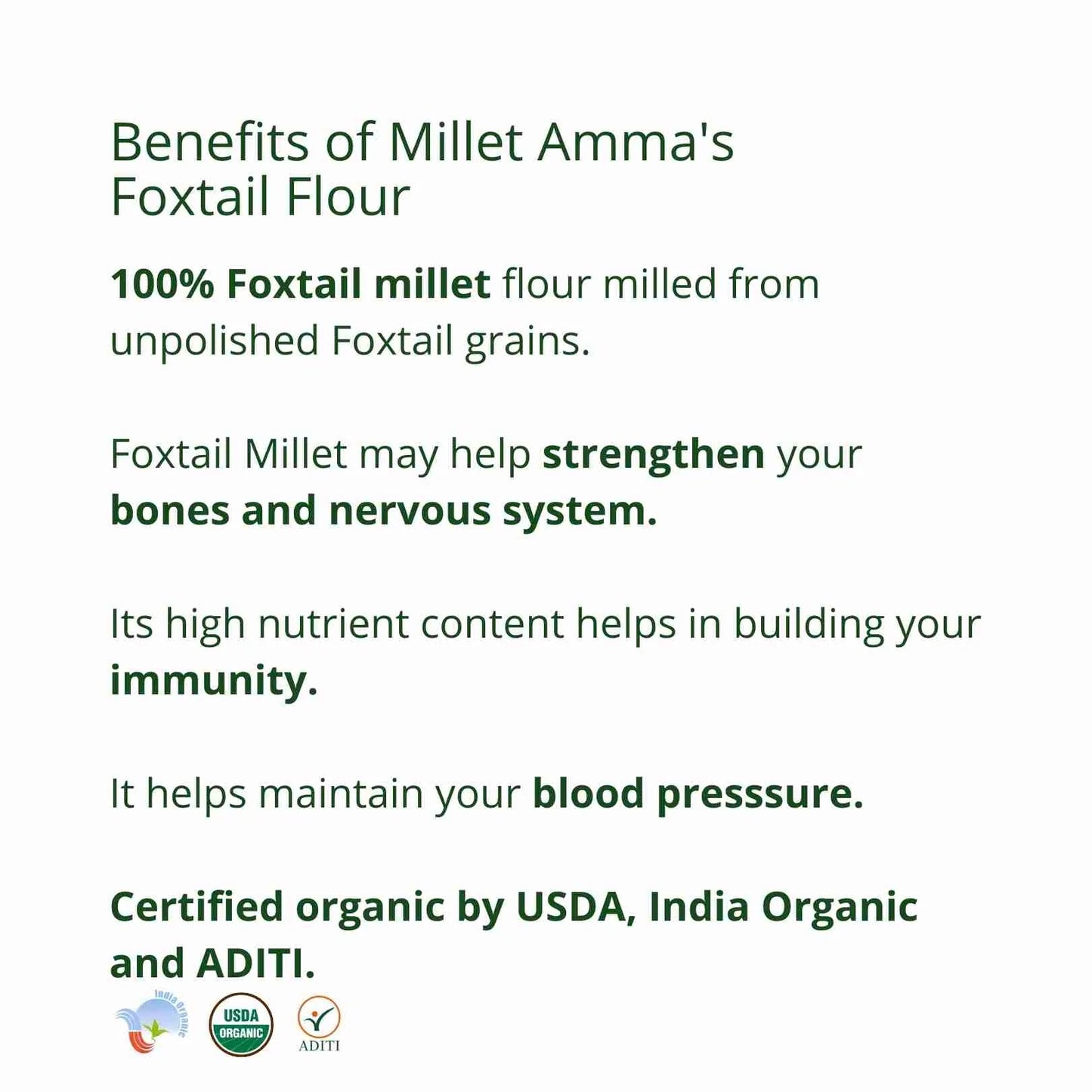 Millet Amma Foxtail Flour (500g)