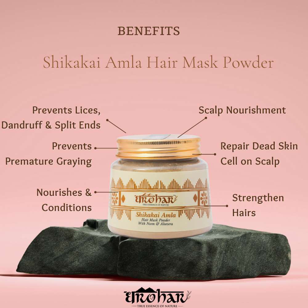 Dharohar Shikakai Amla Hair Mask (100g)