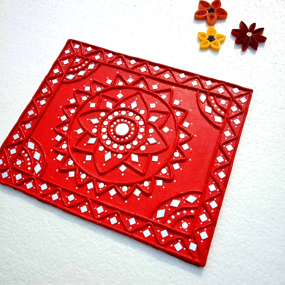 Lippan Art Wall Hanging (Red)