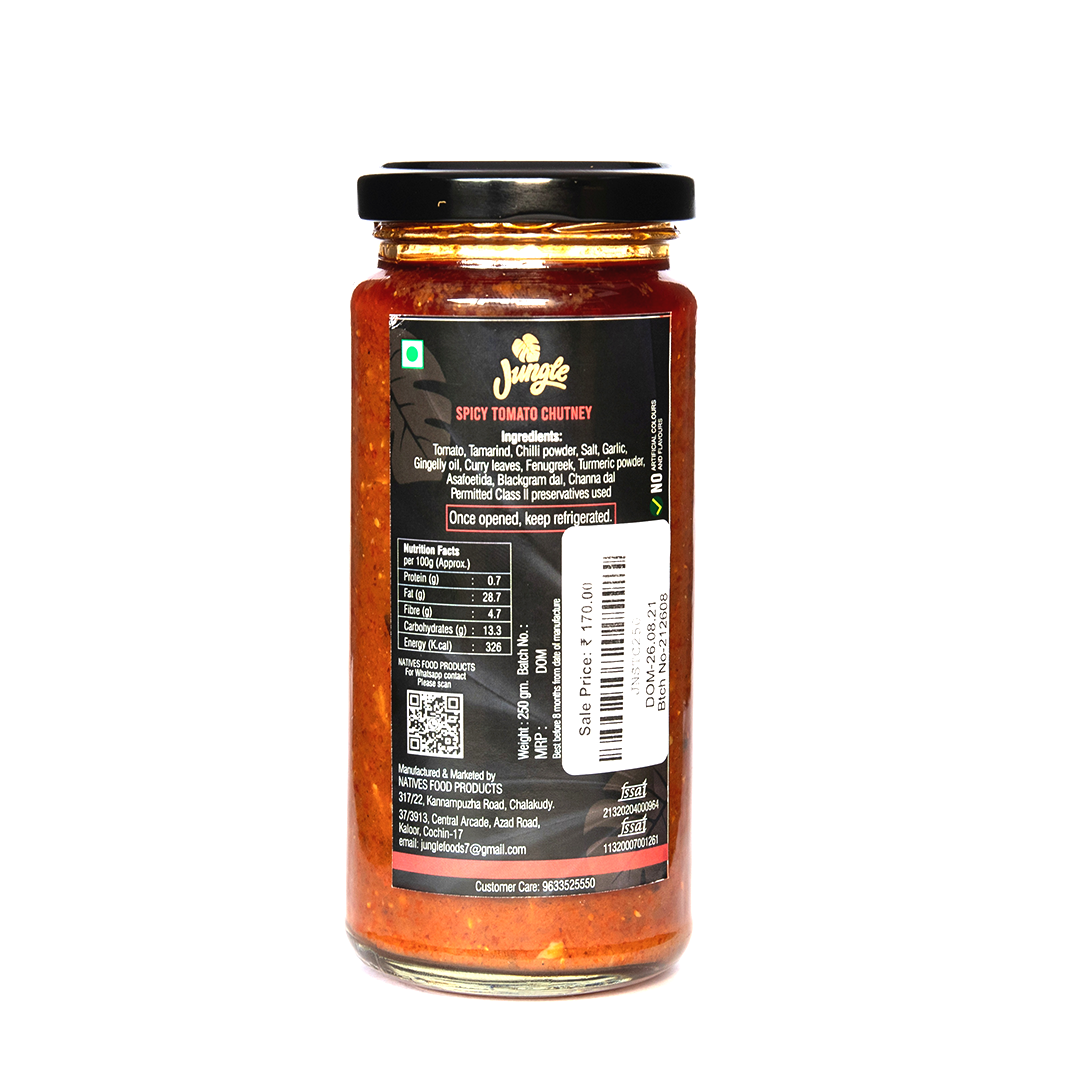 Jungle Naturals Spicy Tomato Chutney (250g)