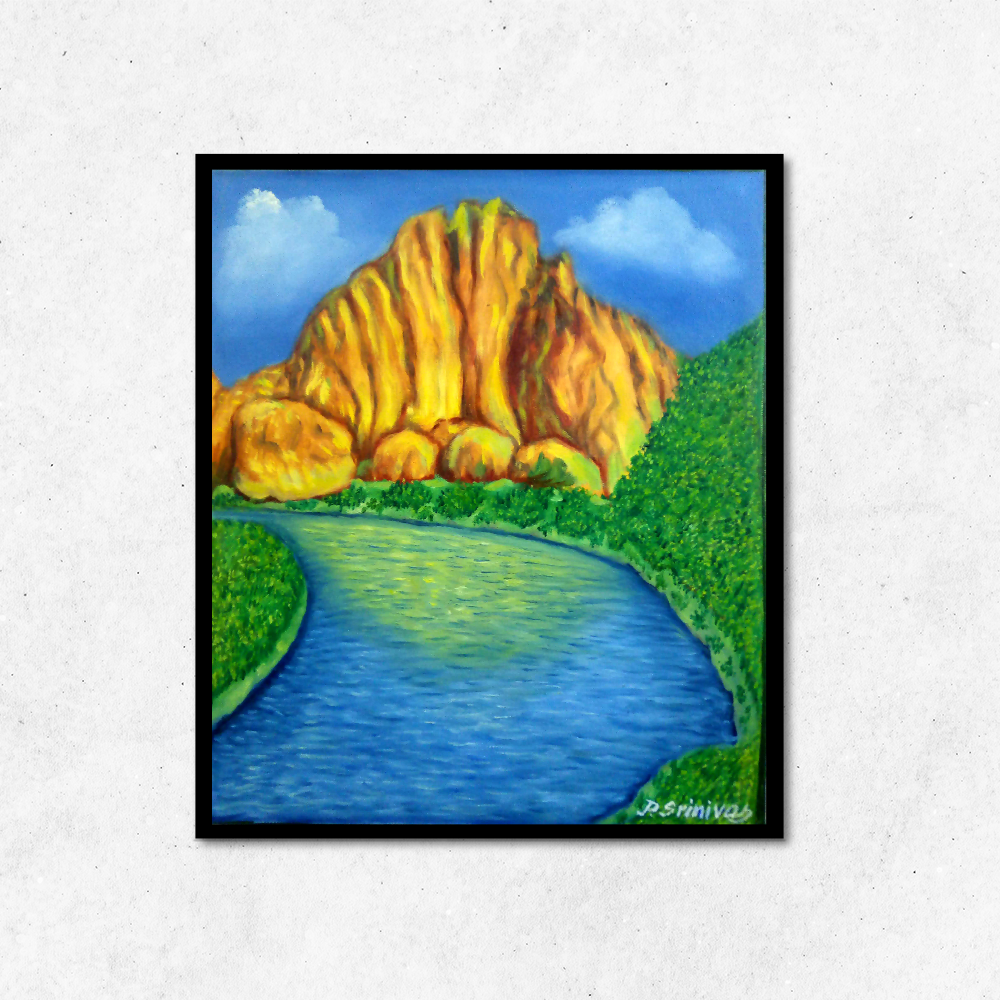 Mountain View - Oil Painting
