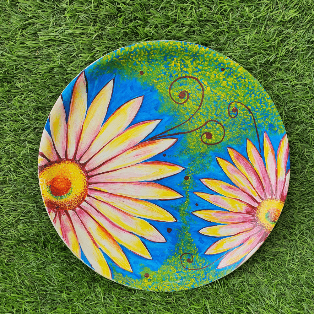 The White Flower Plate Art
