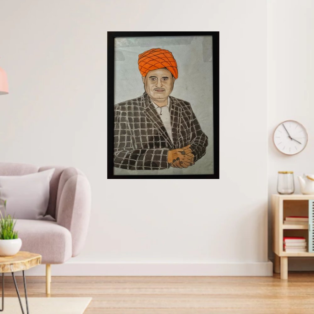 Handmade Sketch Paint with Frame