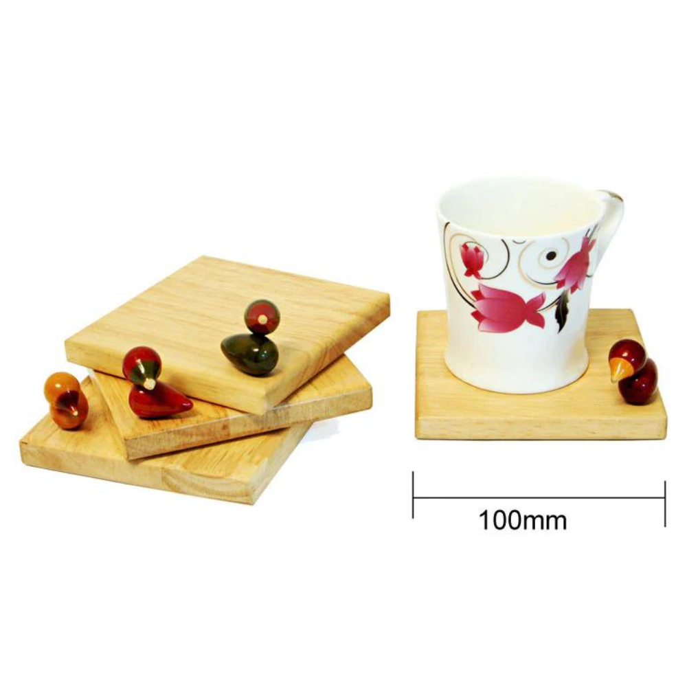 Fairkraft Creations Square Coasters - Bird Song (Set of 4)