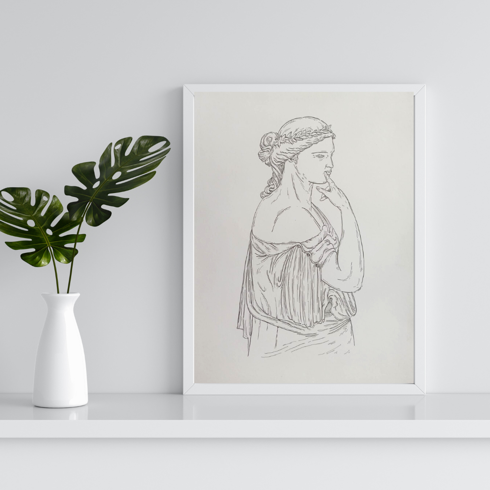 Greek Articulation Line Drawing