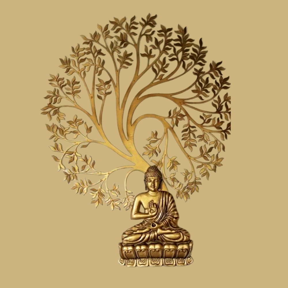 Cement Buddha Wall Art