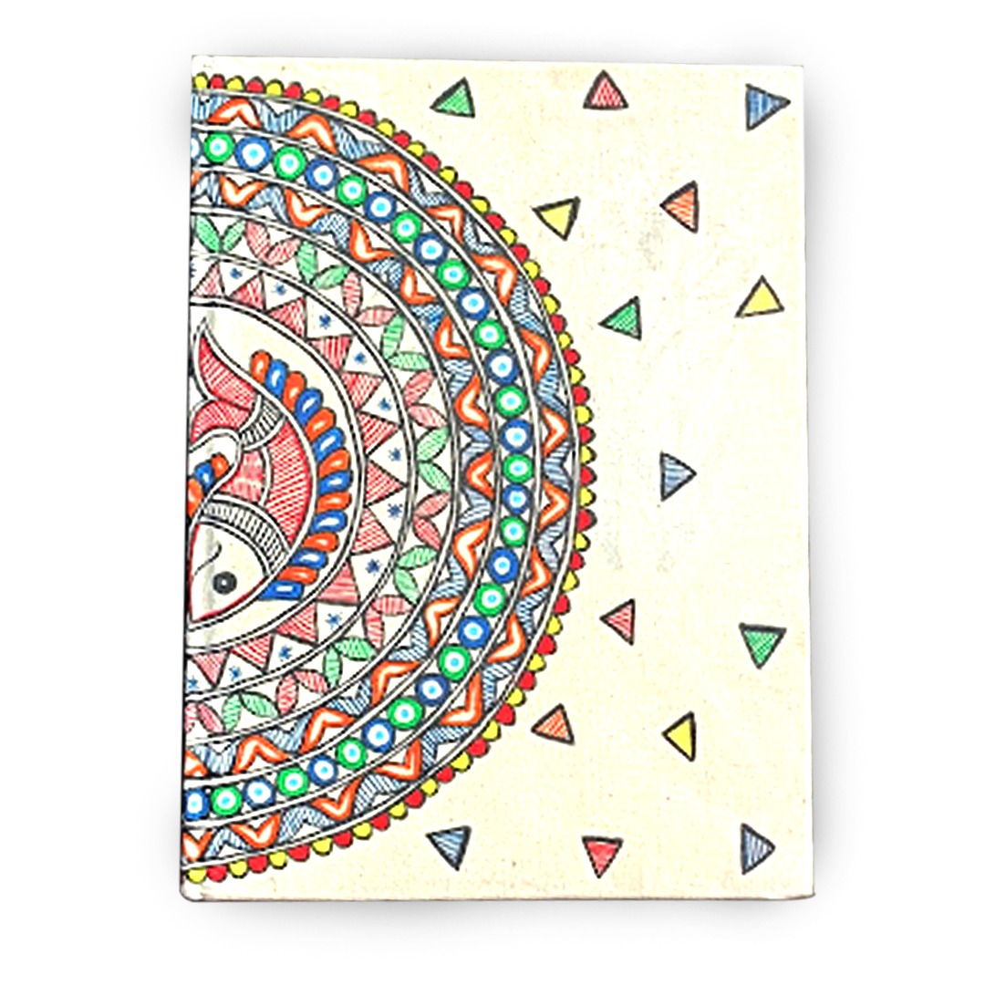 Handmade Fish & Geometry Pattern Diary