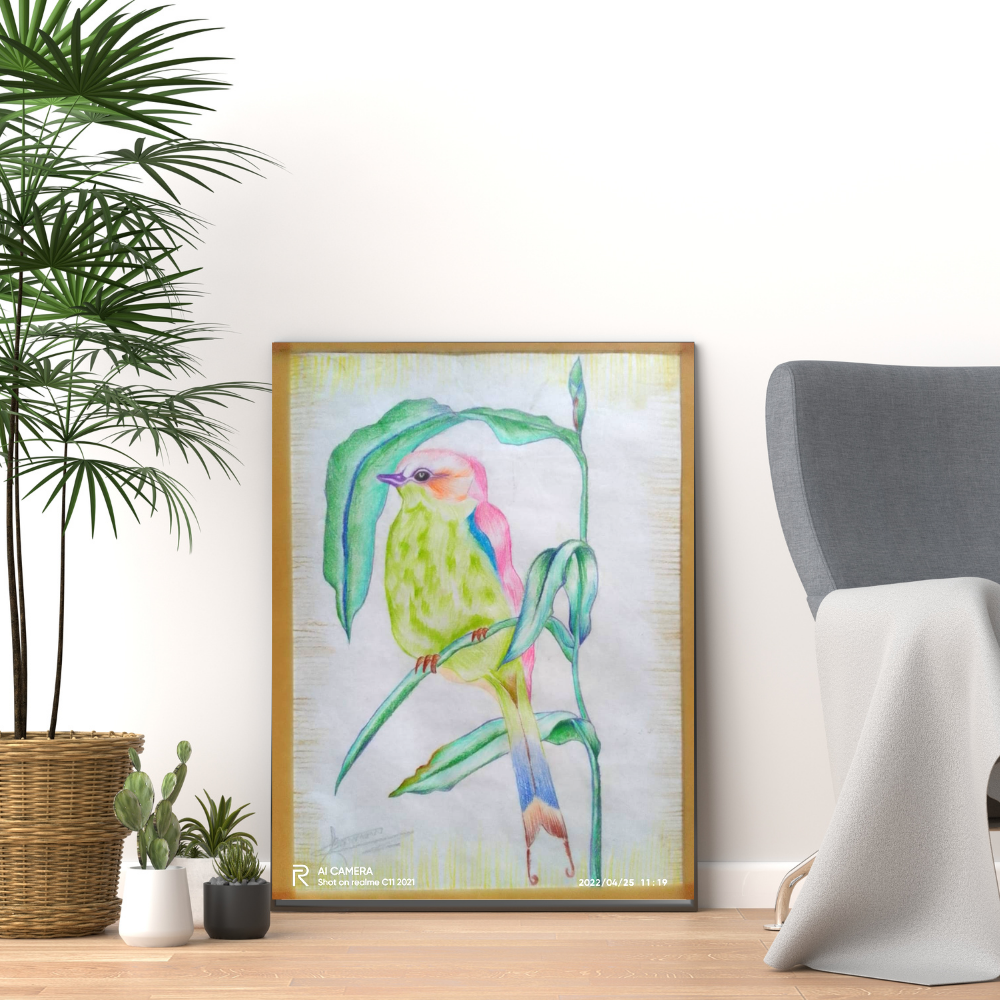 Parrot Wall Painting