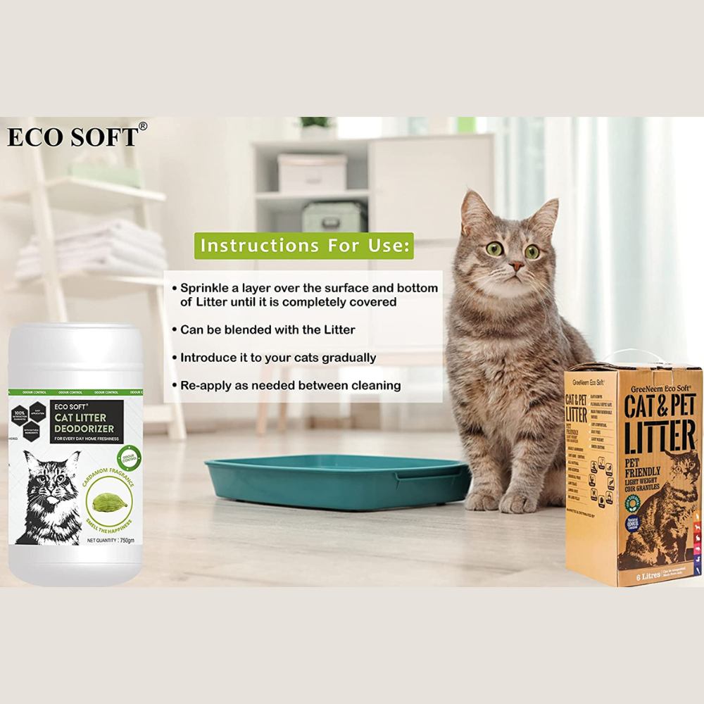 Eco Soft Cat Litter Deodoriser (750g)