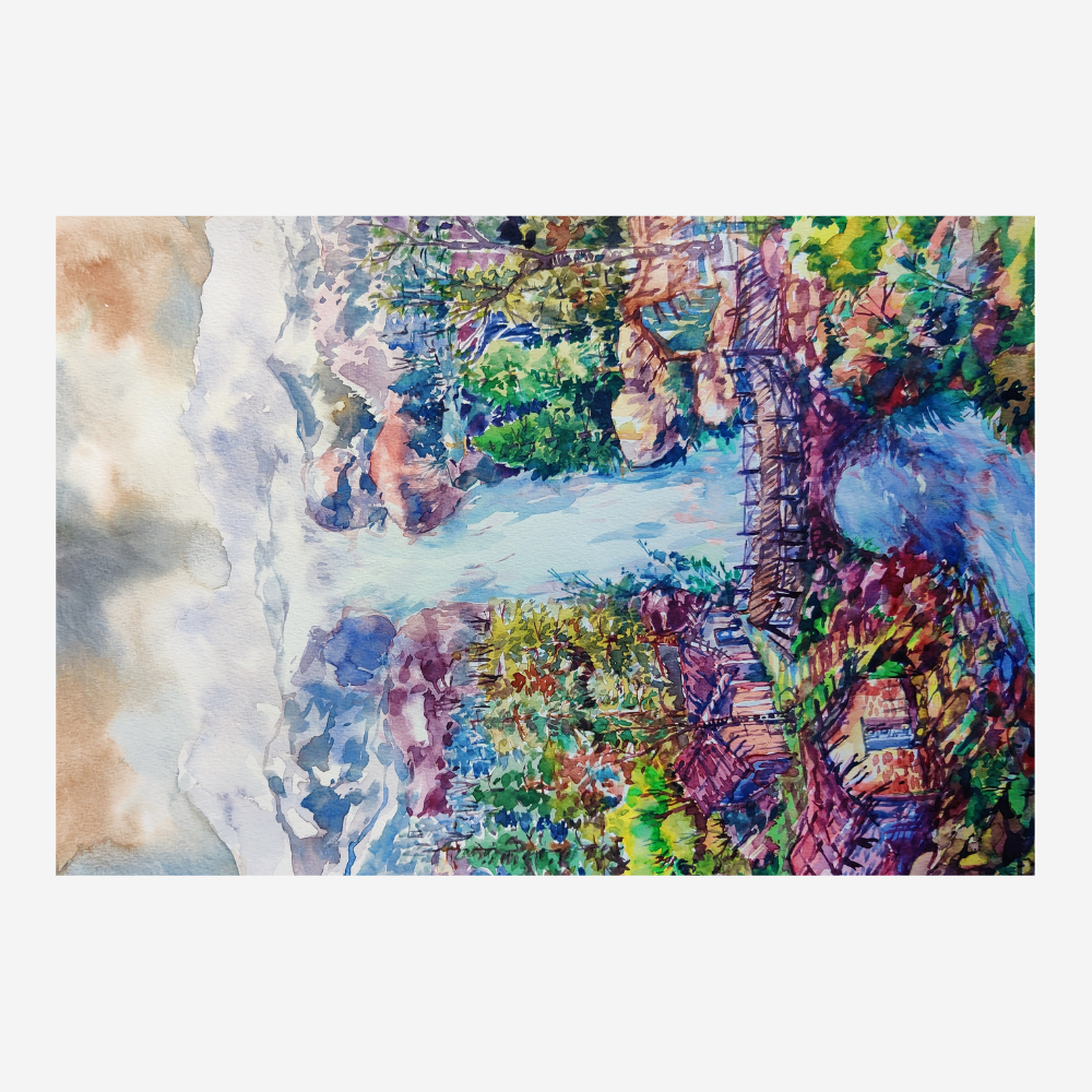 Waterfall Painting