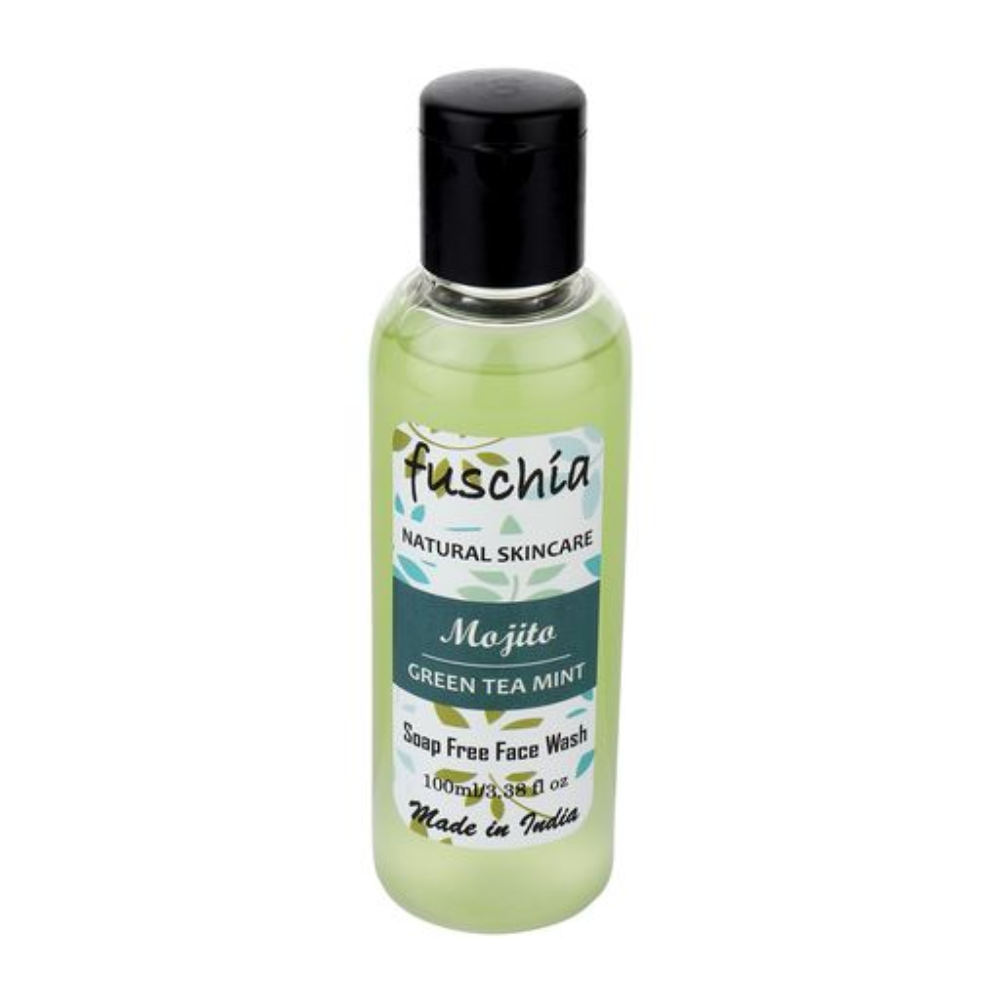 Fuschia Mojito Green Tea Mint Soap Free Face Wash (100ml)