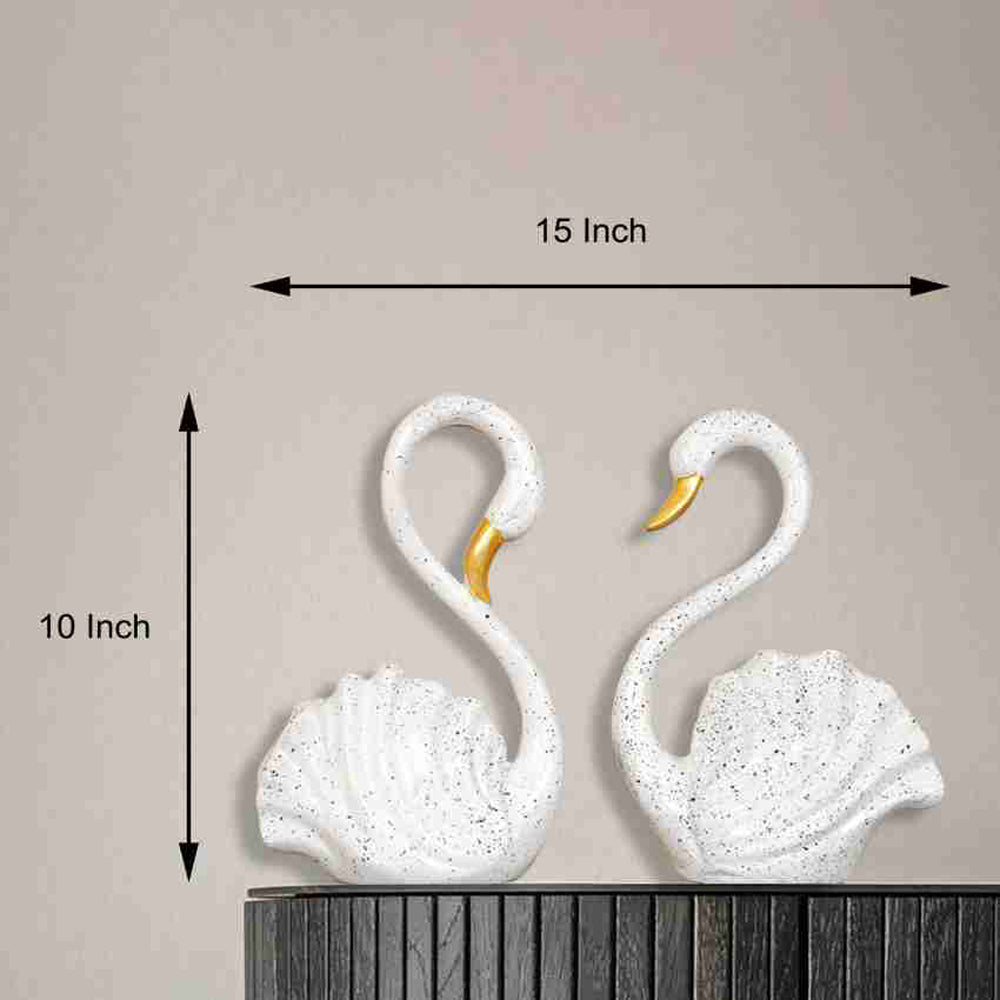 Swan Pair Showpieces (Set of 2)