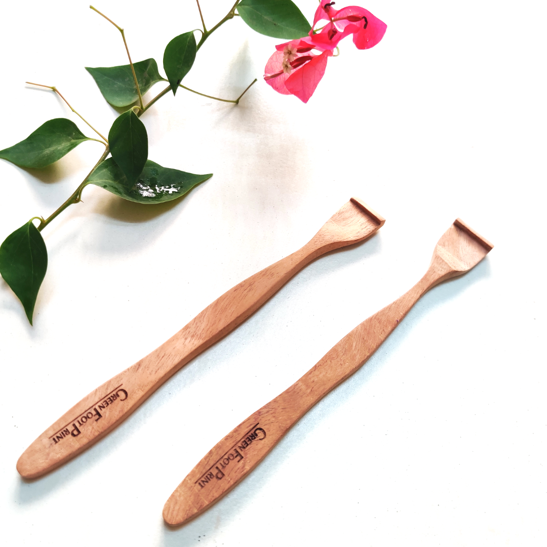 Neem Wood Tongue Cleaner- Pack of 2