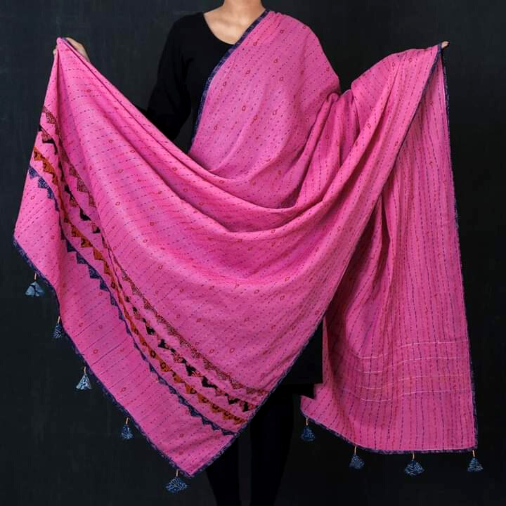 Kantha Work Dupatta