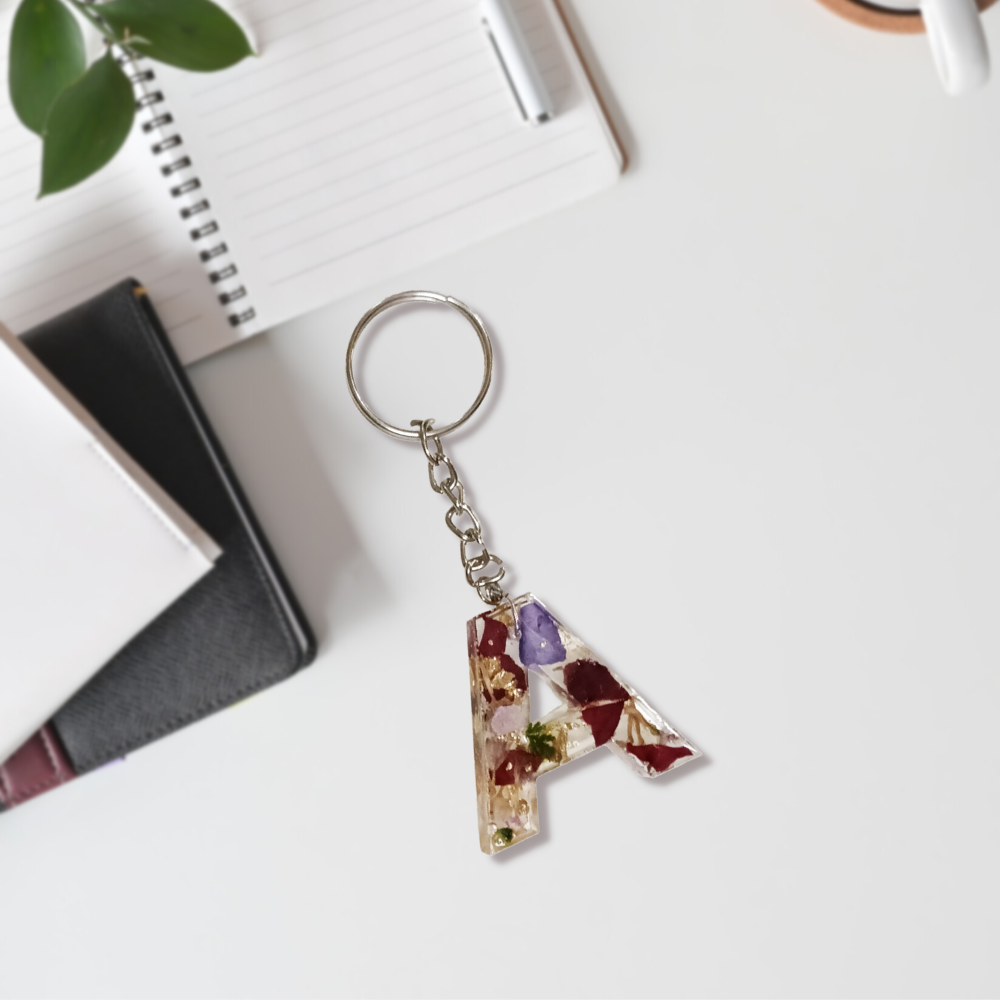 Custom Resin Letter Keychain