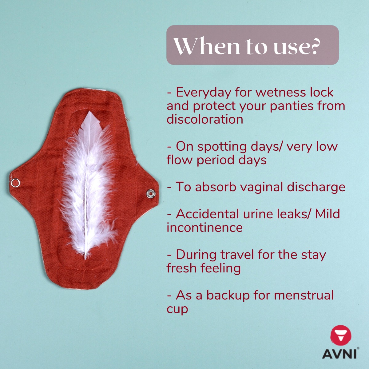 Organic Cotton Washable Panty Liner