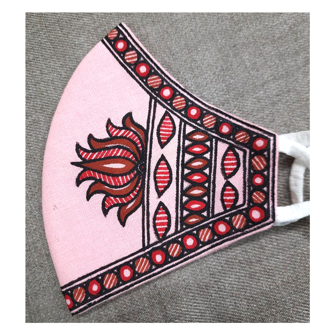 Three layer Cotton Linen Mask