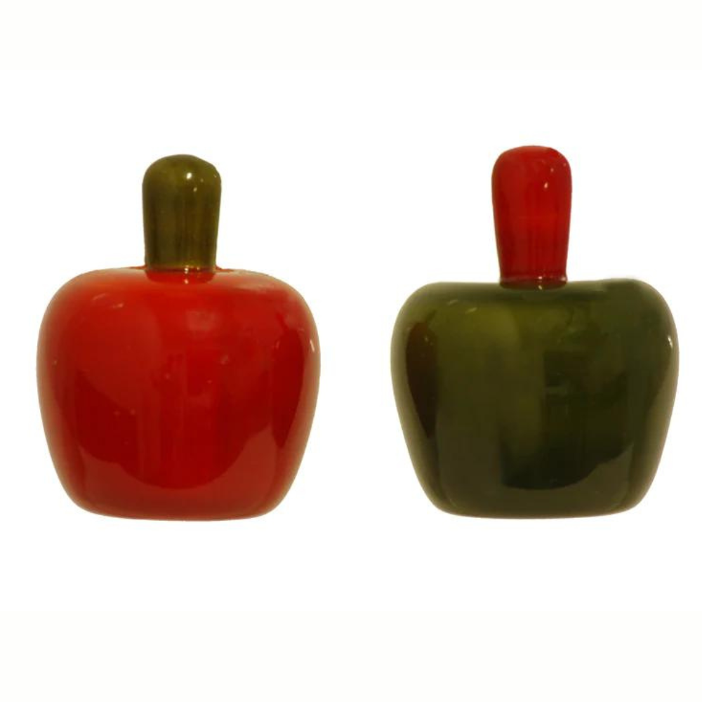 Fairkraft Creations Handcrafted Wooden Fridge Magnet - Apple (Set of 2)