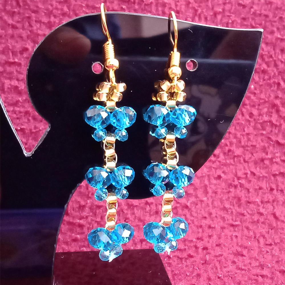 Crystal Butterfly Earrings