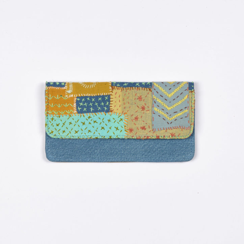 Meadow Sashiko Wallet