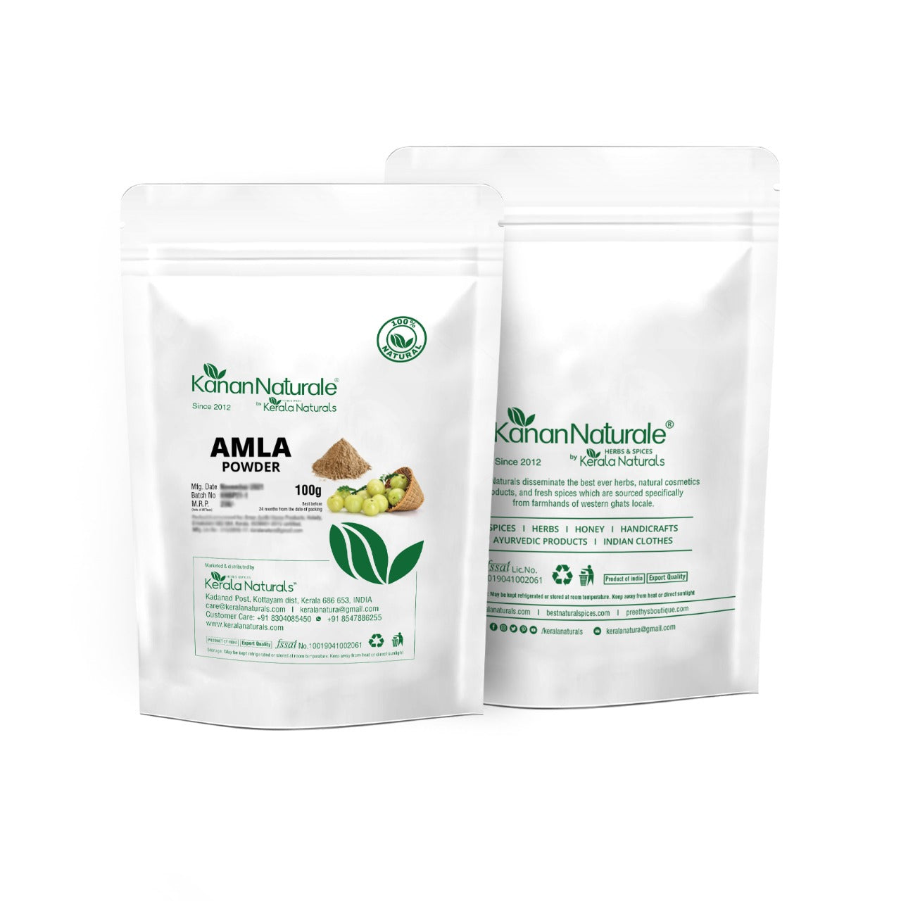 Kerala Natural Amla Powder (100g x 2)