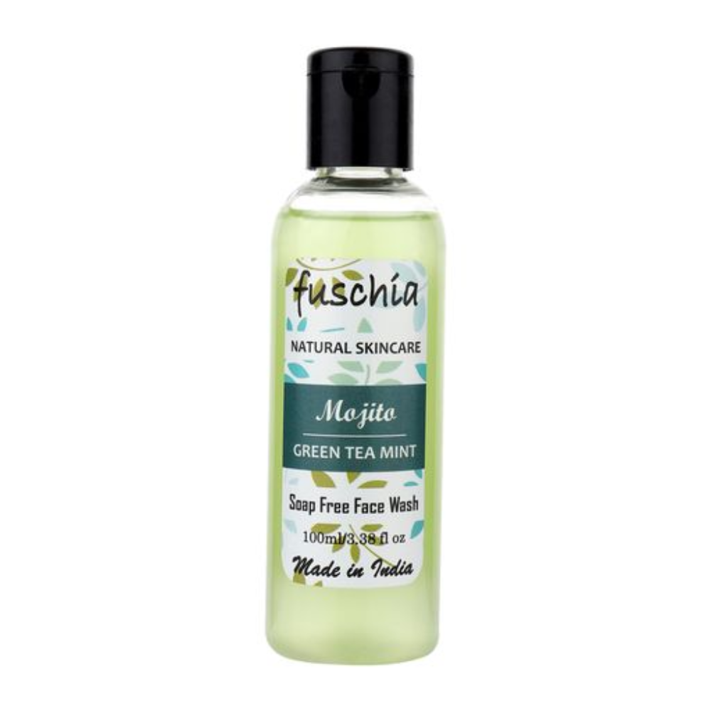 Fuschia Mojito Green Tea Mint Soap Free Face Wash (100ml)
