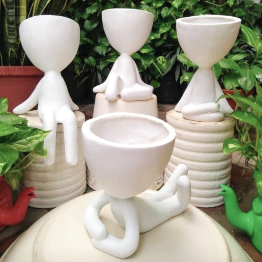 Yoga Planters & Pots (Set of 4)