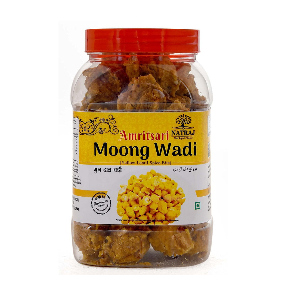 Natraj The Right Choice Amritsari PUNJABI Moong Dal Wadi / Badi / Mung Mangodi|Mangori|Punjabi Wadiyan |Sun Dried Lentil Spice Bits (300g)