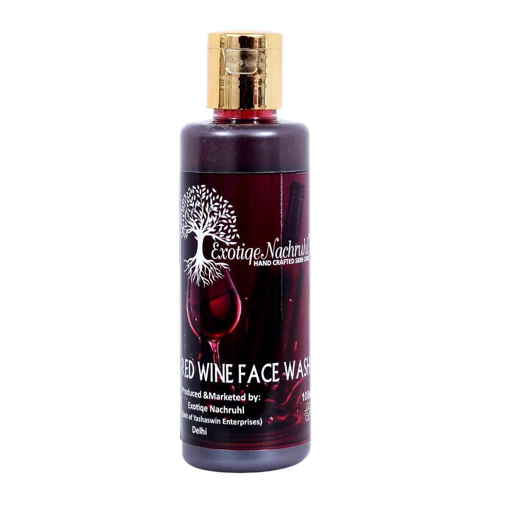 Exotic Natural Handmade Red Wine Face Wash (100ml)