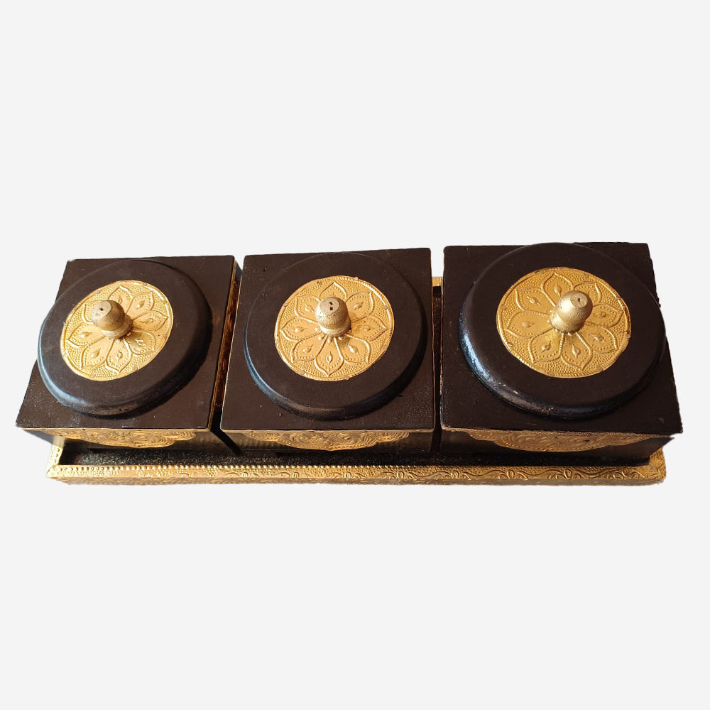 Brass Dry Fruit Set