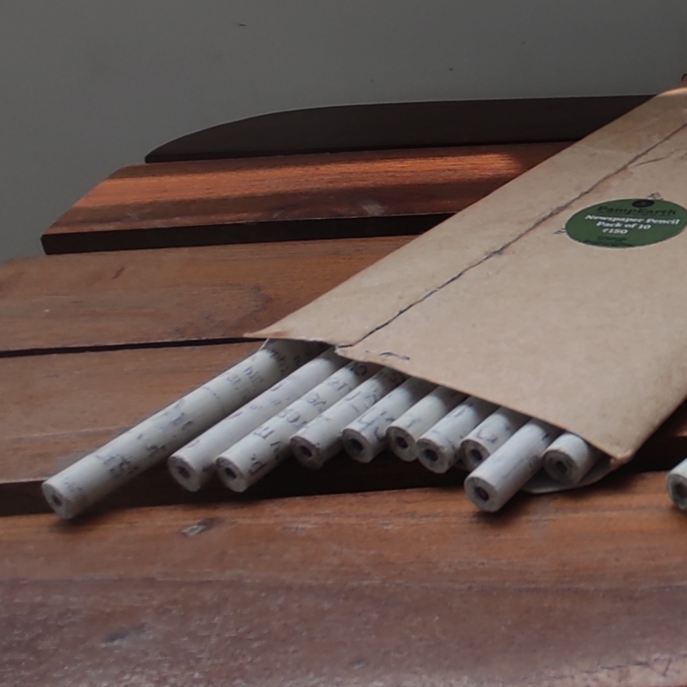 Newspaper Pencils